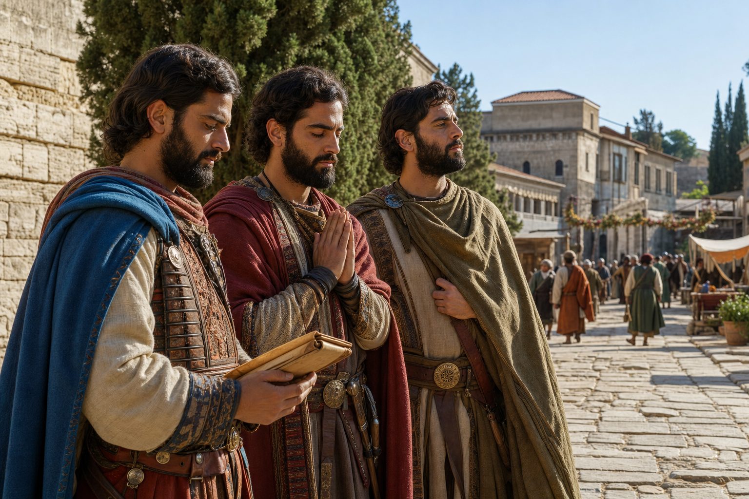 صورة فوتورياليسية، معاناة الشهداء المقدسين مانويل وسافل وإسماعيل، التقويم الأرثوذكسي، 2026-06-30, martyrdom