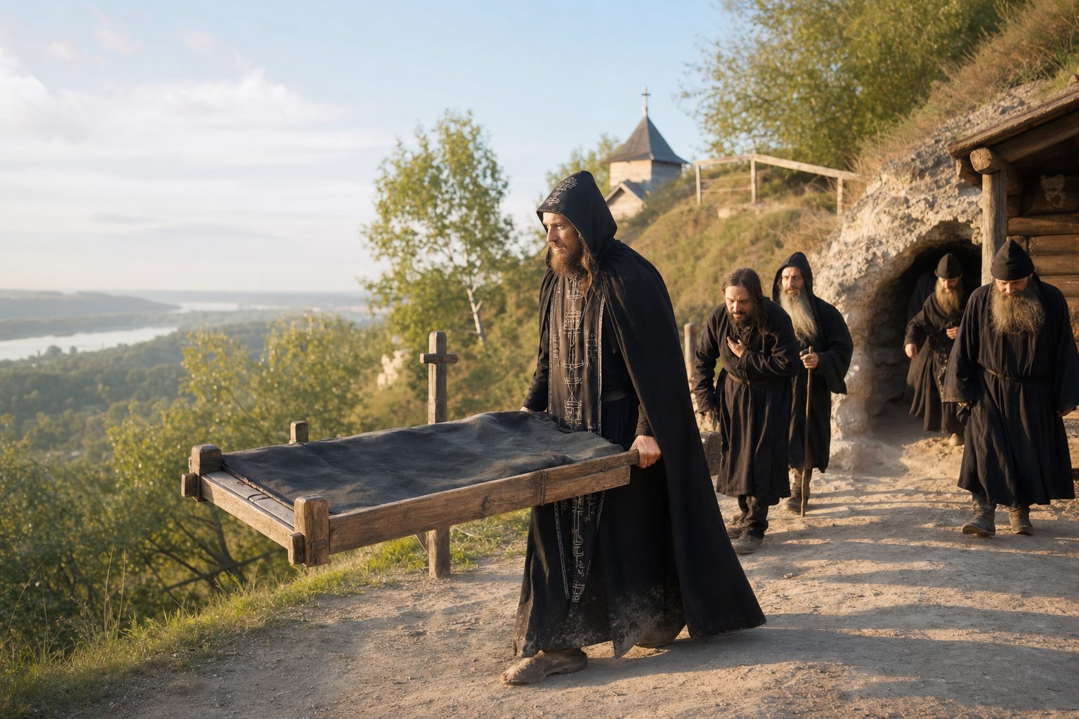 Photorealistic depiction, Life of the Reverend Father of our Pimen the Many-Sacred, Orthodox calendar, 2026-08-20, saint_life Photorealistic depiction, Life of the Reverend Father of our Pimen the Many-Sacred, Orthodox calendar, 2026-08-20, saint_life